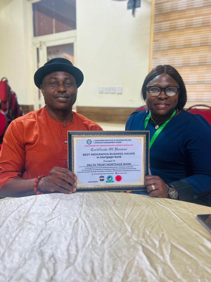 Delta Trust Mortgage Bank Receives Best Indigenous Business Award