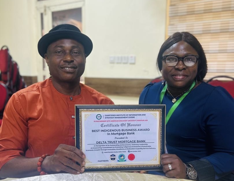 Delta Trust Mortgage Bank Receives Best Indigenous Business Award